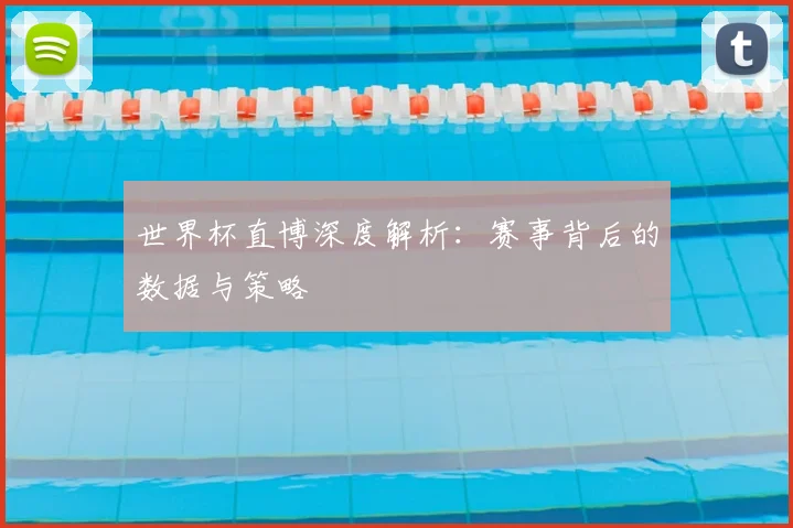 世界杯直博深度解析：赛事背后的数据与策略